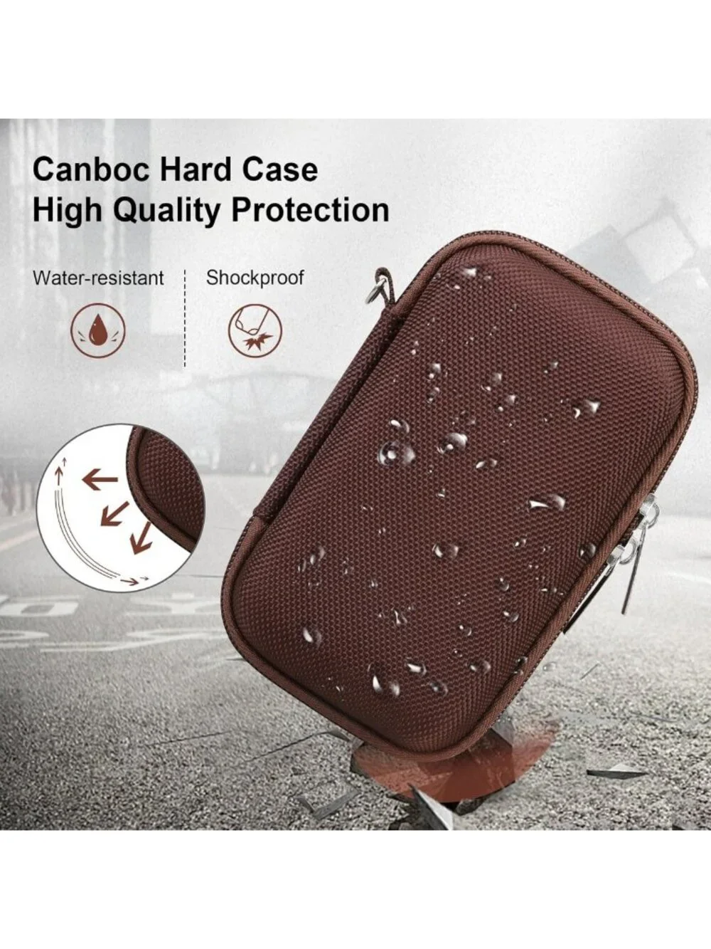 Stylish Brown Camera Case for Canon PowerShot G7X Mark III & II - Durable